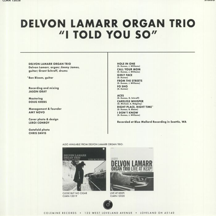 DELVON LAMARR ORGAN TRIO - I Told You So Vinyl At Juno Records.