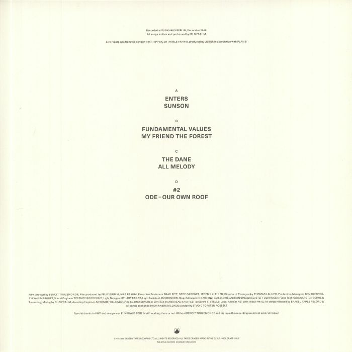 FRAHM, Nils - Tripping With Nils Frahm
