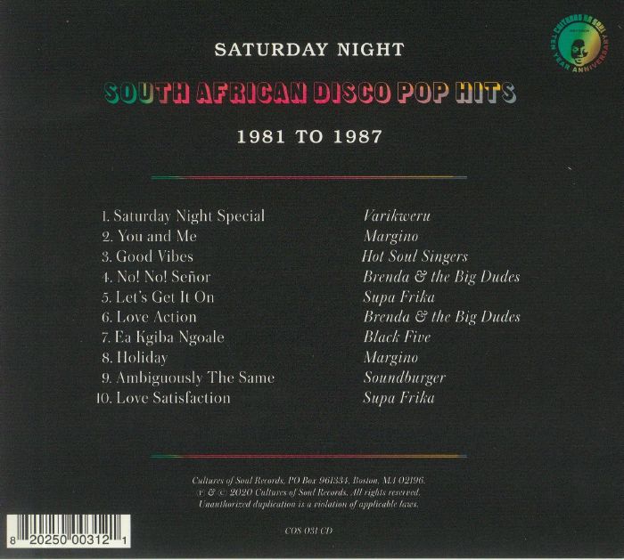 various-saturday-night-south-african-disco-pop-hits-1981-to-1987-cd