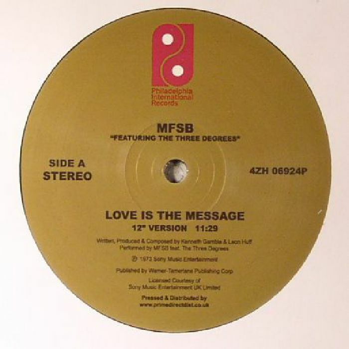 MFSB feat THE THREE DEGREES - Love Is The Message (B-STOCK)