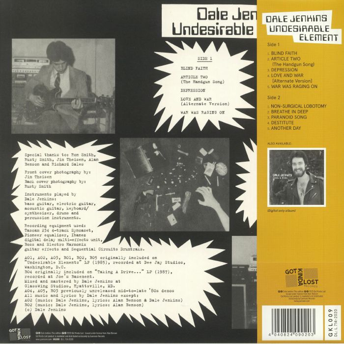 JENKINS, Dale - Undesirable Element