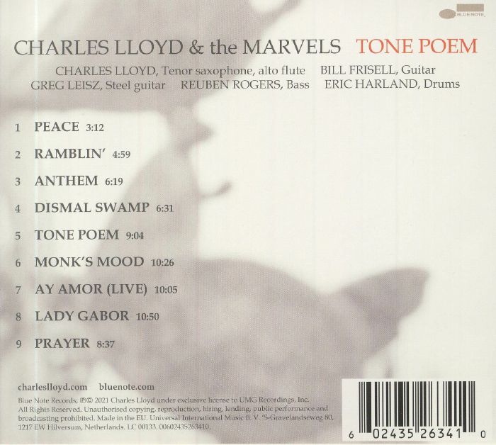 Charles LLOYD & THE MARVELS Tone Poem CD at Juno Records.