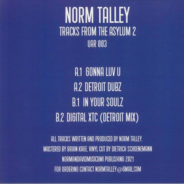 TALLEY, Norm - Tracks From The Asylum 2
