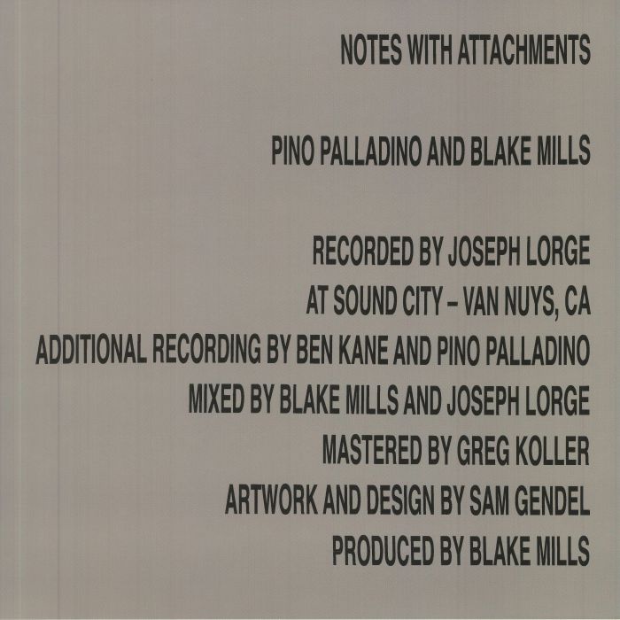 PALLADINO, Pino/BLAKE MILLS - Notes With Attachments