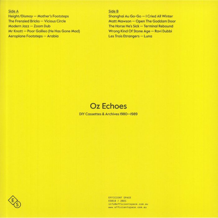 VARIOUS - Oz Echoes: DIY Cassettes & Archives 1980-1989