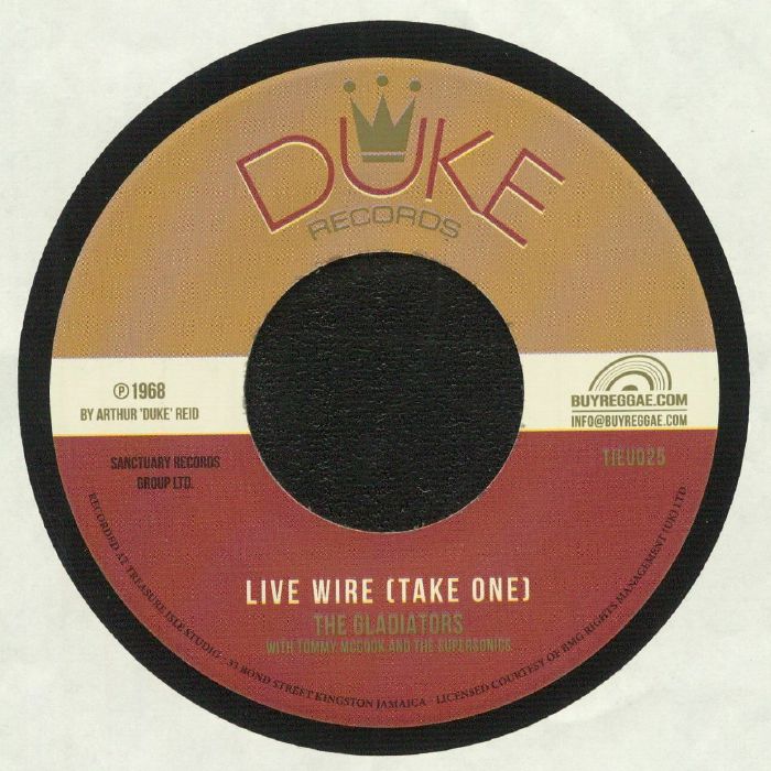 GLADIATORS, The/TOMMY McCOOK & THE SUPERSONICS/JUSTIN HINDS - Live Wire (Take One)