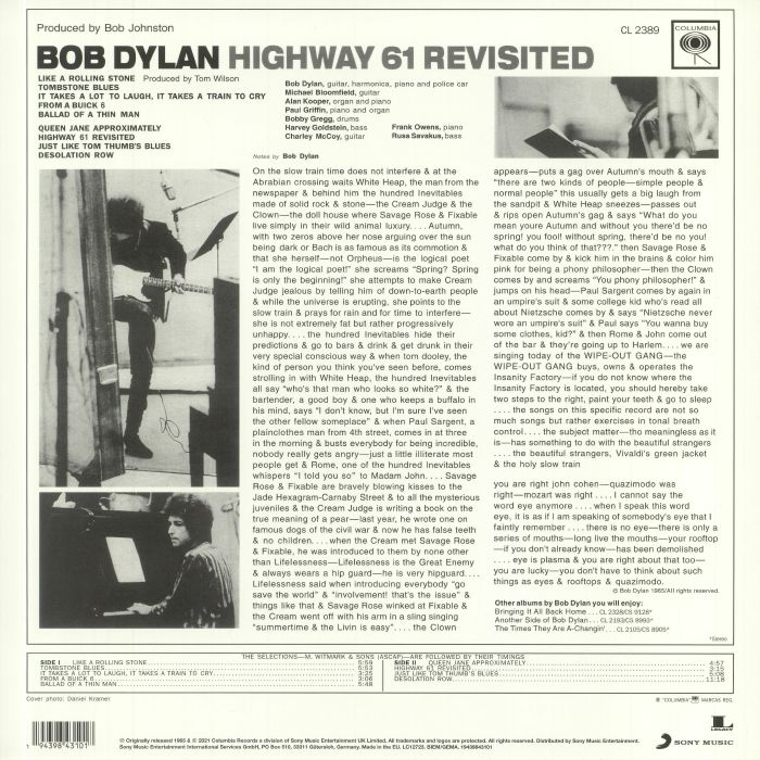 DYLAN, Bob - Highway 61 Revisited (remastered)