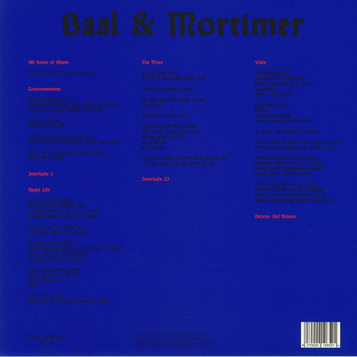 BAAL & MORTIMER - The Torso Tapes