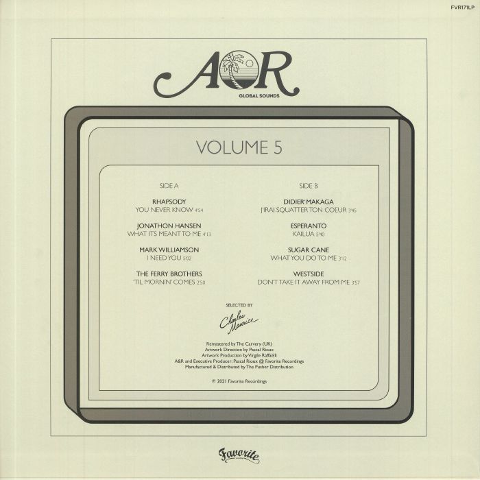 MAURICE, Charles/VARIOUS - AOR Global Sounds Vol 5: 1977-1984