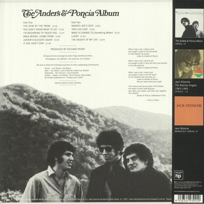 ANDERS & PONICA - The Anders & Poncia Album (reissue)