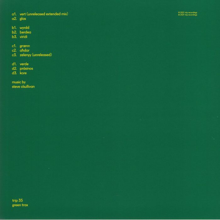 O'SULLIVAN, Steve - Green Trax