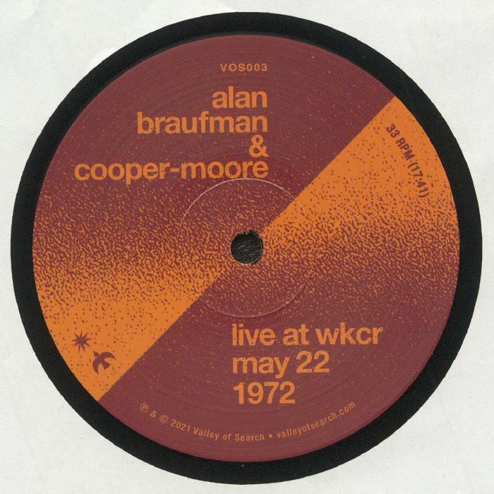 BRAUFMAN, Alan/COOPER MOORE - Live at WKCR May 22 1972