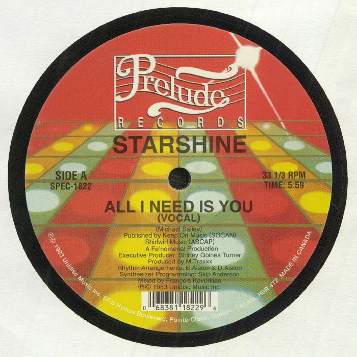 STARSHINE - All I Need Is You