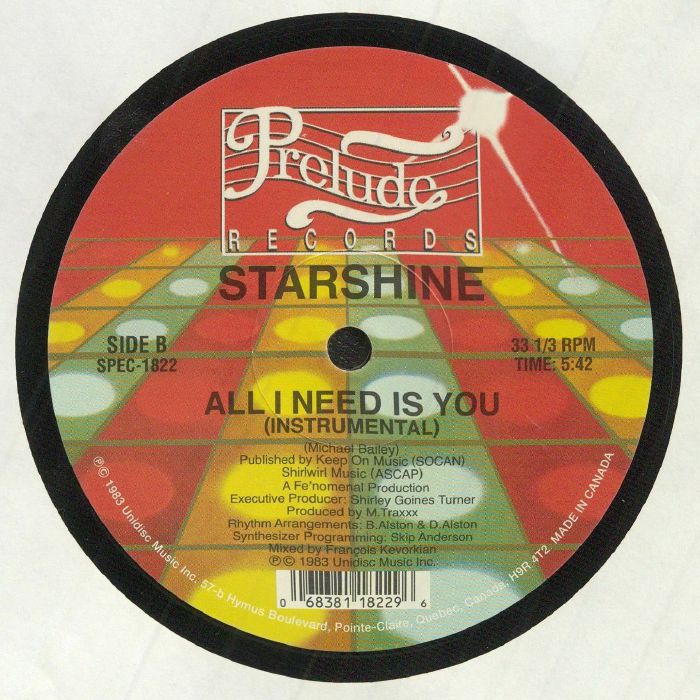 STARSHINE - All I Need Is You