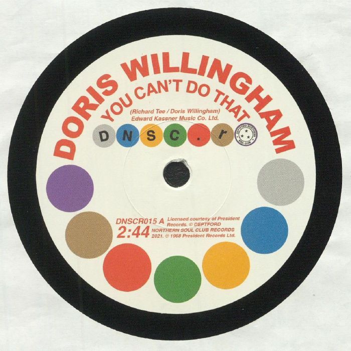 WILLINGHAM, Doris/PAT HERVEY with THE TIARAS - You Can't Do That