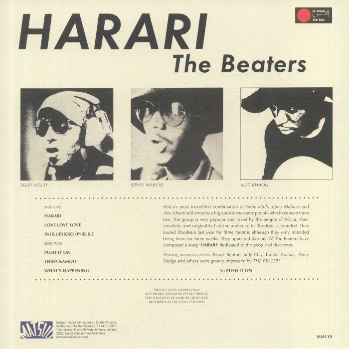 The BEATERS Harari (remastered) Vinyl at Juno Records.