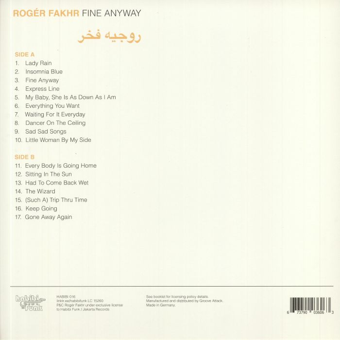 Roger FAKHR - Fine Anyway