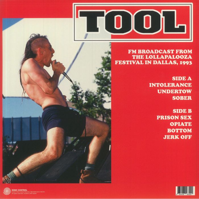 Tool 2000s TOOL - Live At The Starplex Amphitheatre Dallas TX August 1st 1993 FM ...