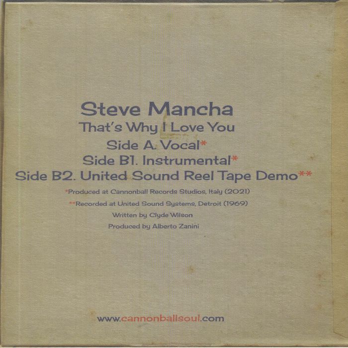 STEVE MANCHA - That's Why I Love You