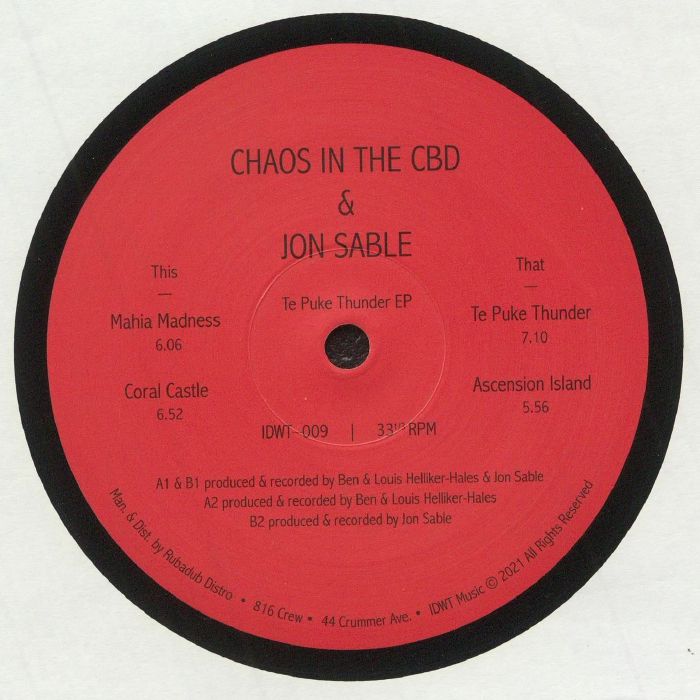CHAOS IN THE CBD/JON SABLE - Te Puke Thunder EP