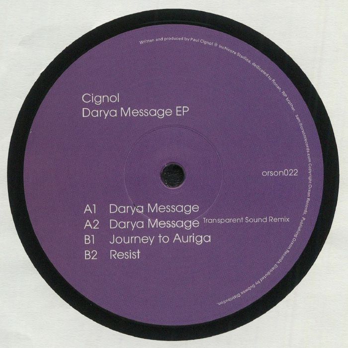 CIGNOL - Darya Message EP