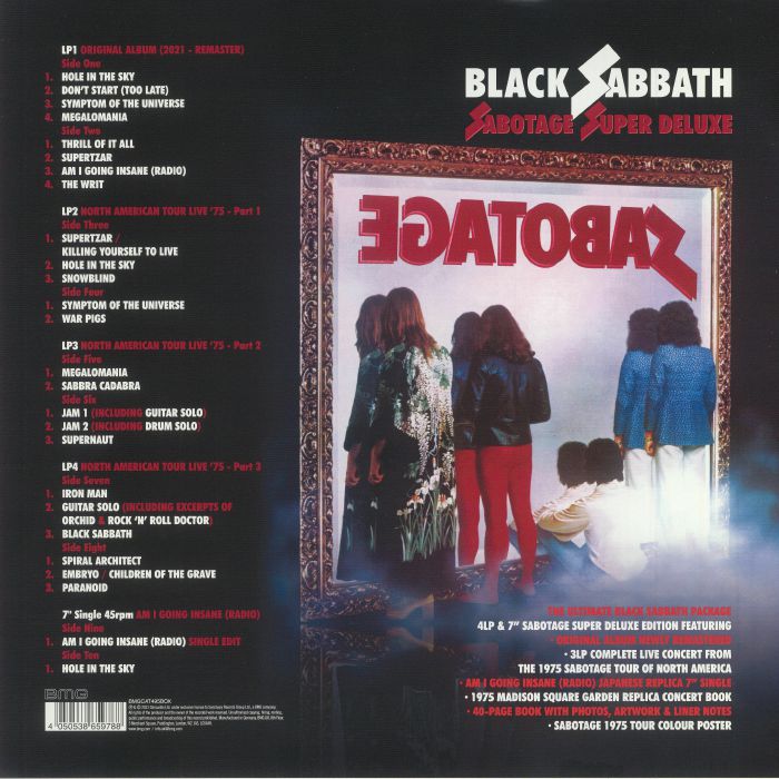 BLACK SABBATH - Sabotage (Super Deluxe Edition) (remastered) Vinilos At ...