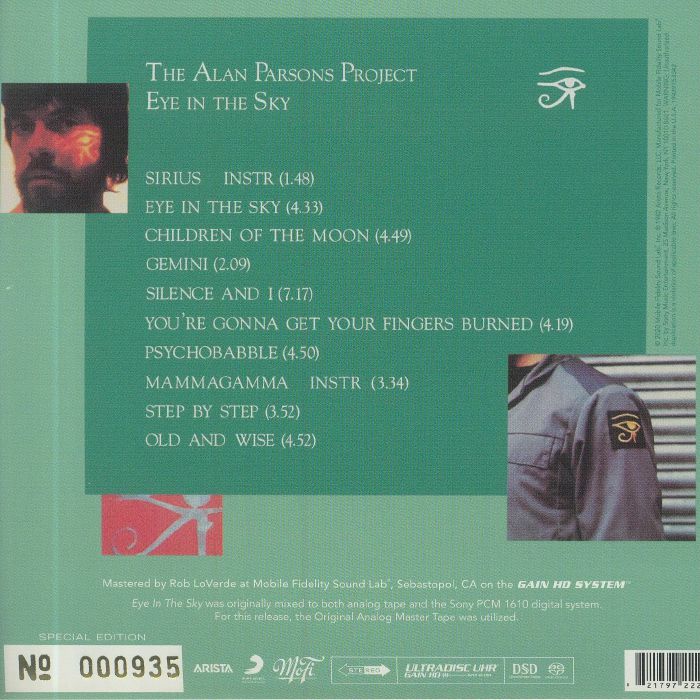 ALAN PARSONS PROJECT, The - Eye In The Sky