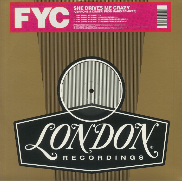 FINE YOUNG CANNIBALS - She Drives Me Crazy (original & Cerrone, Dimitri From Paris remixes) (Record Store Day RSD 2021)