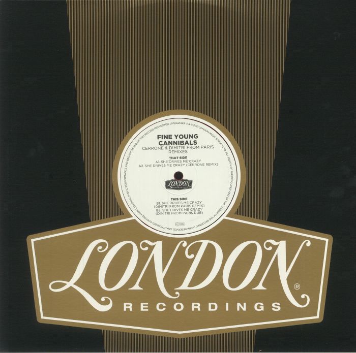 FINE YOUNG CANNIBALS - She Drives Me Crazy (original & Cerrone, Dimitri From Paris remixes) (Record Store Day RSD 2021)