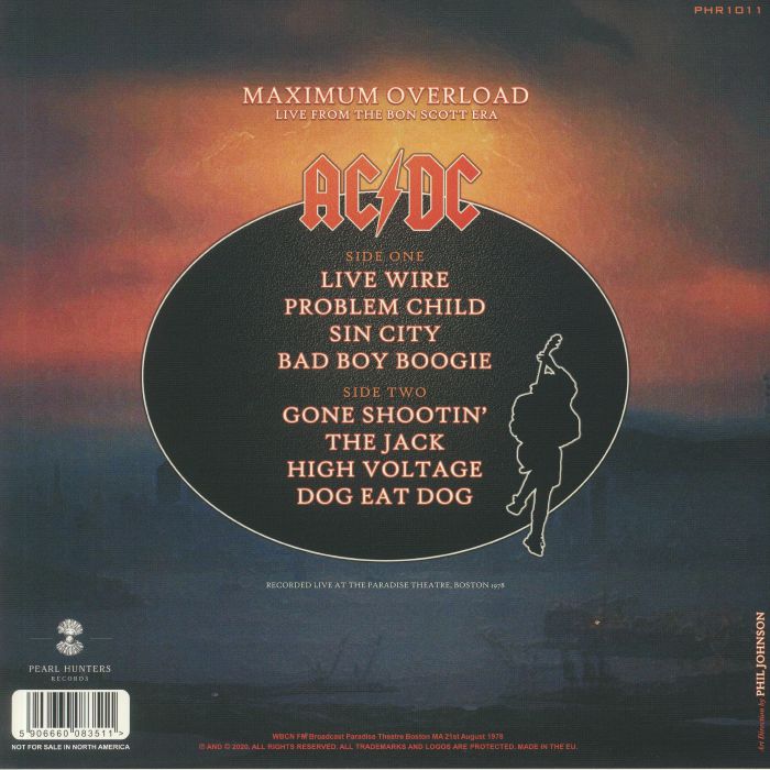 AC/DC - Maximum Overload: Live From The Bon Scott Era Vinyl at Juno ...
