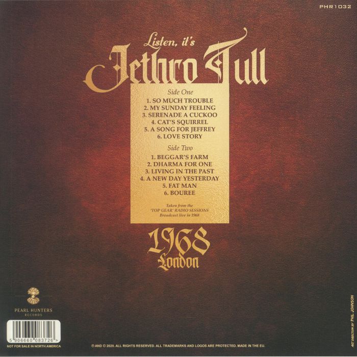 JETHRO TULL Live In London 1968 Vinyl At Juno Records