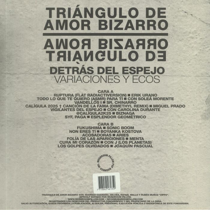 TRIANGULO DE AMOR BIZARRO - Detras Del Espejo: Variaciones Y Ecos