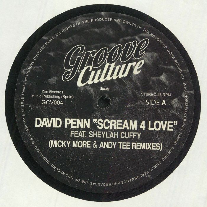 PENN, David feat SHEYLAH CUFFY - Scream 4 Love (Micky More & Andy Tee remixes)