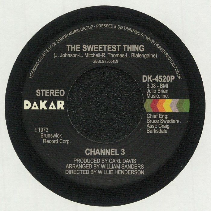 CHANNEL 3 - The Sweetest Thing (Record Store Day RSD 2021)