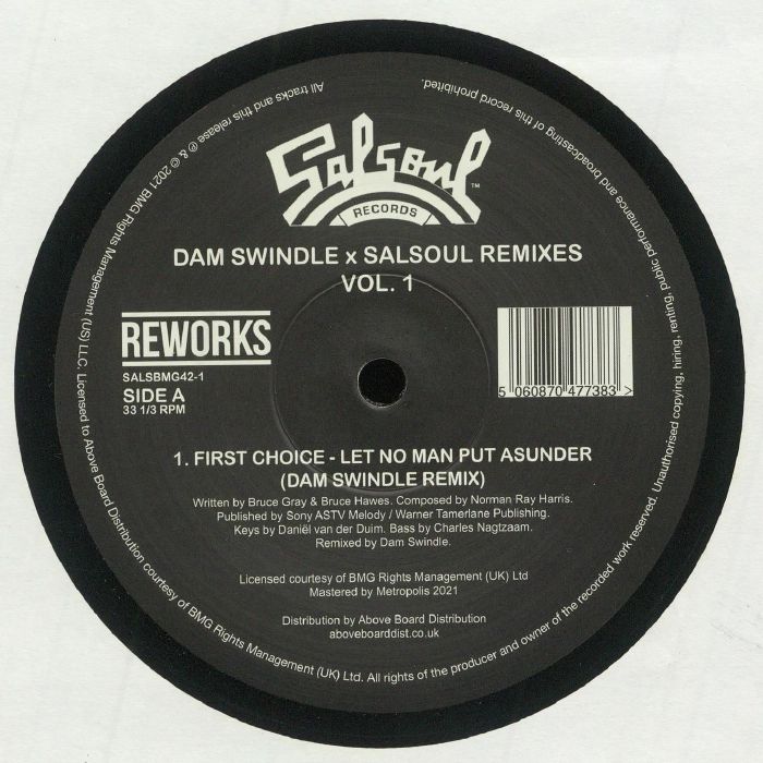 FIRST CHOICE/KEBEKELEKTRIK - Dam Swindle & Salsoul Remixes Vol 1