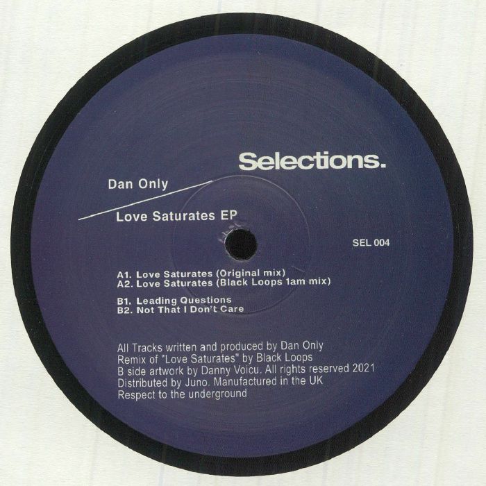 DAN ONLY/BLACK LOOPS - Love Saturates EP (feat Black Loops remix)