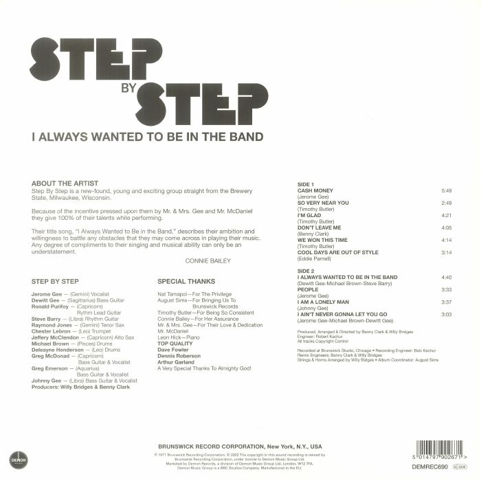 STEP BY STEP - I Always Wanted To Be In The Band