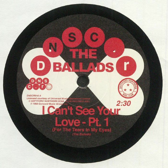 BALLADS, The - I Can't See Your Love (For The Tears In My Eyes)