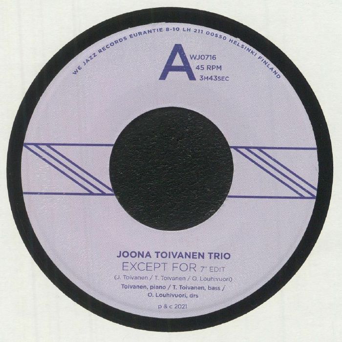 JOONA TOIVANEN TRIO - Except For