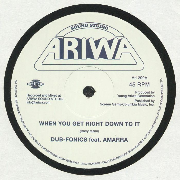 DUB FONICS/MAD PROFESSOR - When You Get Right Down To It