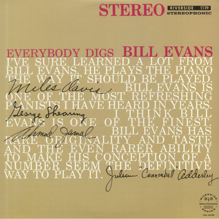 BILL EVANS TRIO - Everybody Digs Bill Evans