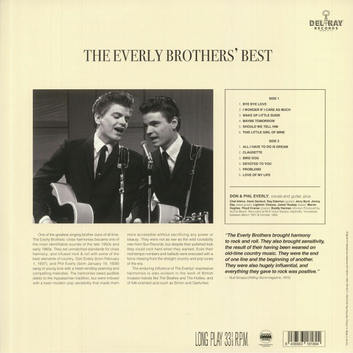 EVERLY BROTHERS, The - The Everly Brothers' Best