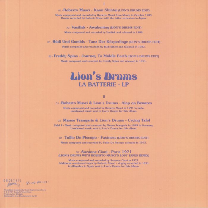 LION'S DRUMS/VARIOUS - La Batterie
