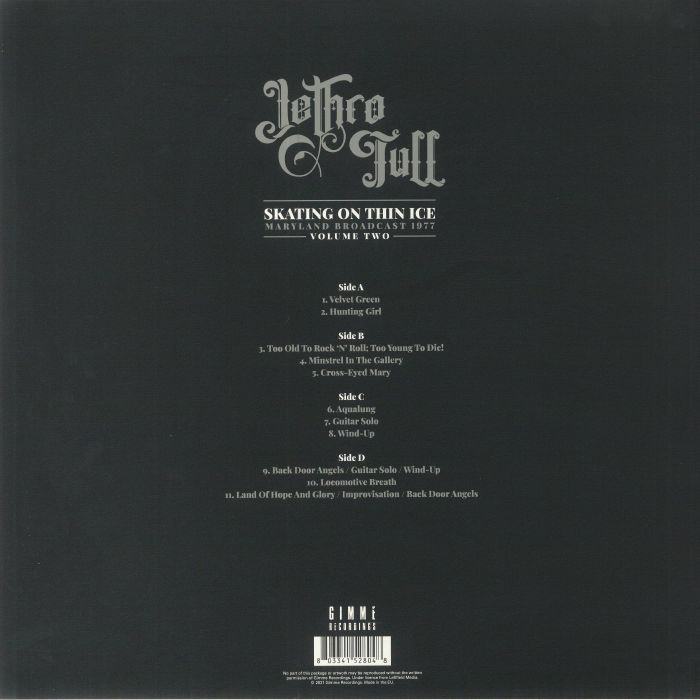 JETHRO TULL - Skating On Thin Ice: Maryland Broadcast 1977 Volume 2
