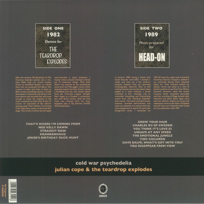 COPE, Julian/THE TEARDROP EXPLODES - Cold War Psychedelia