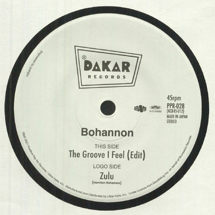 BOHANNON - The Groove I Feel