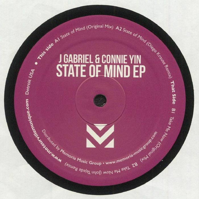 J GABRIEL/CONNIE YIN - State Of Mind EP