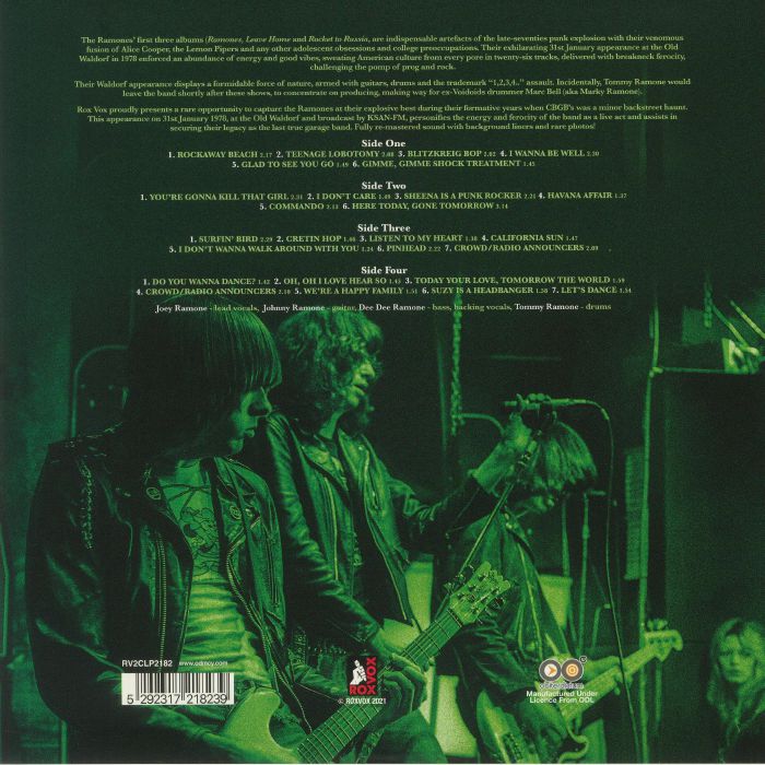 RAMONES - Live 1978