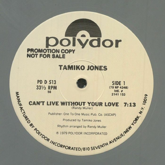JONES, Tamiko - Can't Live Without Your Love (reissue)