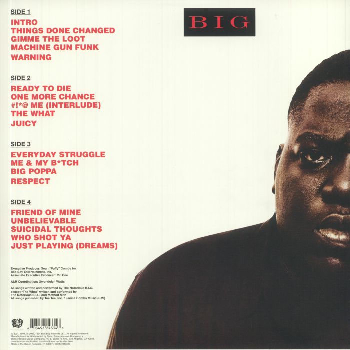 NOTORIOUS BIG, The - Ready To Die (reissue)